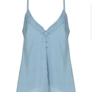 NWT Imperial light blue V-Neck spaghetti strap tank top size M (123)